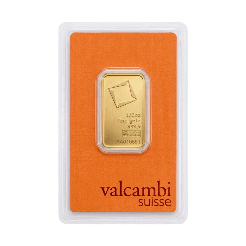 1/2 oz Valcambi Swiss Gold Bar